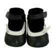 party time black/white baby shoes