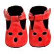 ruby red baby sandals