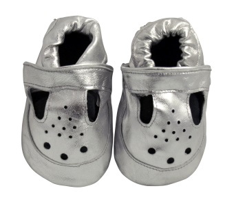 simply silver baby sandals