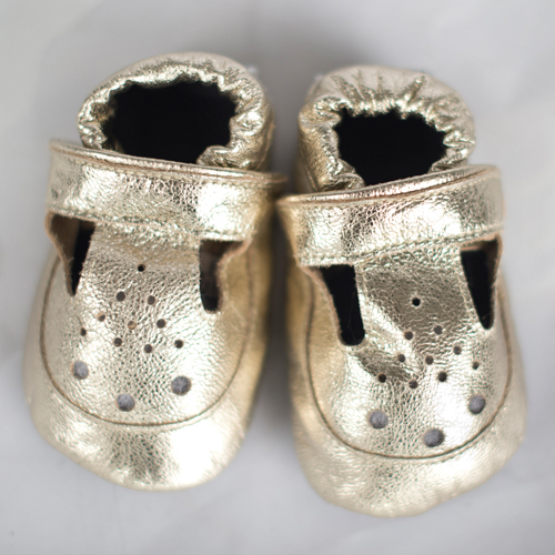 Gold Baby Shoes – Glorious Gold - Cheeky Little Soles