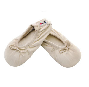 baby ballet slippers - innocent ivory