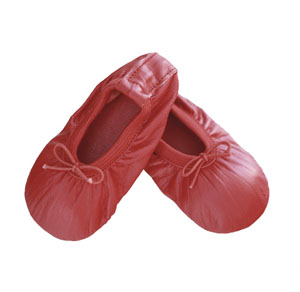 baby ballet slippers - scarlet red