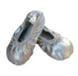 baby ballet slippers - silver sparkle