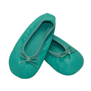 baby ballet slippers - twinkling turquoise