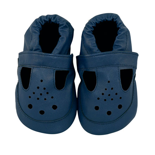 brilliant blue baby sandals