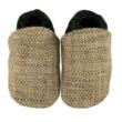 tweed beige/black fabric baby shoes - discontinued